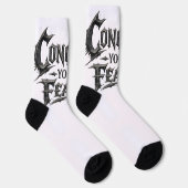 Verover Je Angsten Motiverende Crew Socks Sokken (Rechts)