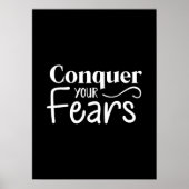 Verover uw angsten - Gym, Hustle, Succes Poster (Voorkant)