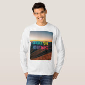 Verover uw bergen t-shirt (Voorkant volledig)