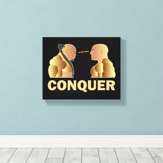 veroveraar canvas afdruk (Insitu (Houten vloer))