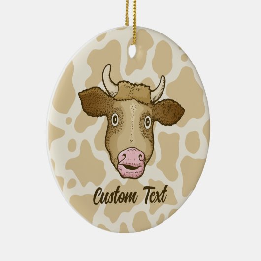 Veroverd Koe keramisch Ornament (Rechts)