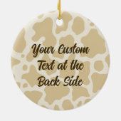 Veroverd Koe keramisch Ornament (Achterkant)