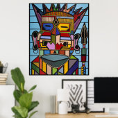 "Veroveren en veroveren" door Ruchell Alexander Poster (Thuiskantoor)