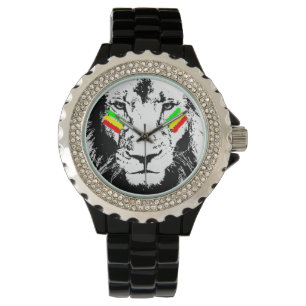 Veroveren Lion Rasta horloge