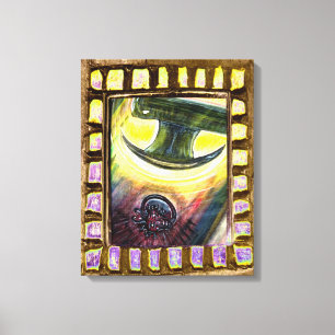 Veroveren over het kwaad canvas afdruk