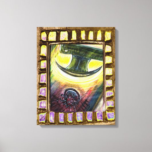 Veroveren over het kwaad canvas afdruk (Voorkant)