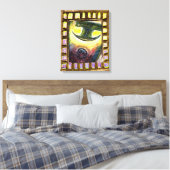 Veroveren over het kwaad canvas afdruk (Insitu (Slaapkamer))