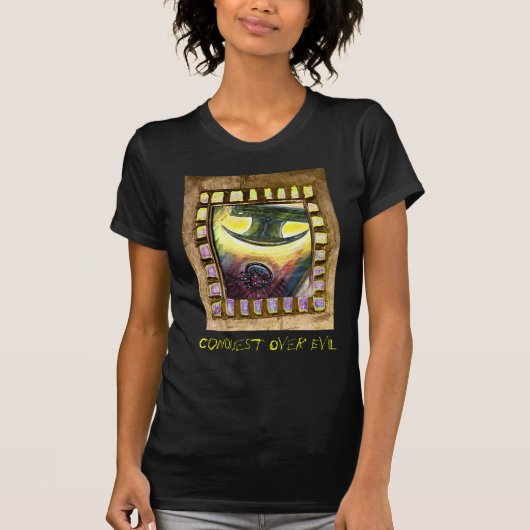 Veroveren over het kwaad t-shirt (Voorkant)
