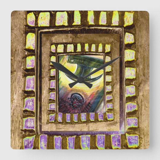 Veroveren over het kwaad vierkante klok (Voorkant)