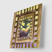 Veroveren over het kwaad vierkante klok (Hoek)