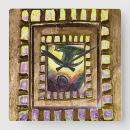 Veroveren over het kwaad vierkante klok