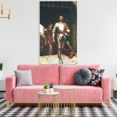 Verovering (Overwinnende middeleeuwse ridder) Canvas Afdruk (Insitu (Woonkamer))