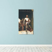 Verovering (Overwinnende middeleeuwse ridder) Canvas Afdruk (Insitu (Houten vloer))