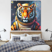 VEROVERING VAN DE TIJGERMAAN-3 CANVAS AFDRUK (Insitu (Slaapkamer))