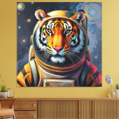 VEROVERING VAN DE TIJGERMAAN-3 CANVAS AFDRUK (Insitu (Woonkamer))