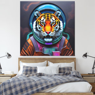 VEROVERING VAN DE TIJGERMAAN-4 CANVAS AFDRUK