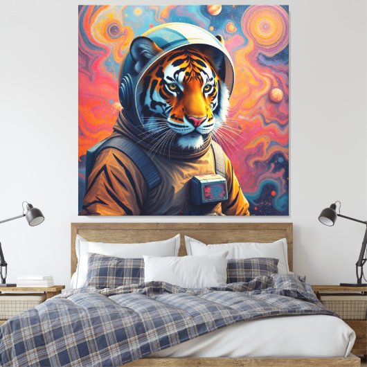 VEROVERING VAN DE TIJGERMAAN-6 CANVAS AFDRUK (Insitu (Slaapkamer))