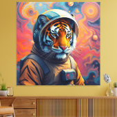 VEROVERING VAN DE TIJGERMAAN-6 CANVAS AFDRUK (Insitu (Woonkamer))