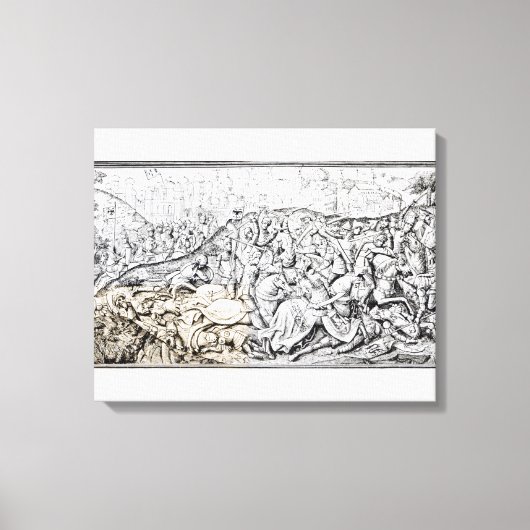 Verovering van Jeruzalem door Karel de Grote Canvas Afdruk (Voorkant)