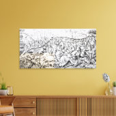 Verovering van Jeruzalem door Karel de Grote Canvas Afdruk (Insitu (Woonkamer))