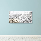 Verovering van Jeruzalem door Karel de Grote Canvas Afdruk (Insitu (Houten vloer))