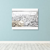 Verovering van Jeruzalem door Karel de Grote Canvas Afdruk (Insitu (Houten vloer))