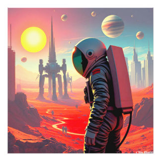 VEROVERING VAN MARS 10 FOTO AFDRUK