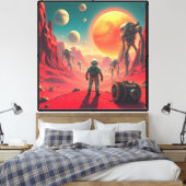 VEROVERING VAN MARS 7 CANVAS AFDRUK (Insitu (Slaapkamer))