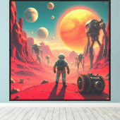 VEROVERING VAN MARS 7 CANVAS AFDRUK (Insitu (Houten vloer))