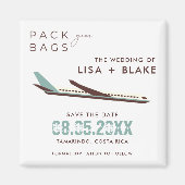 Verpak de bruiloft met de bestemming van je zakken magneet (Voorkant)