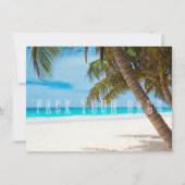 Verpak de datum waarop je bagageruimte hebt gekoch save the date (Voorkant)