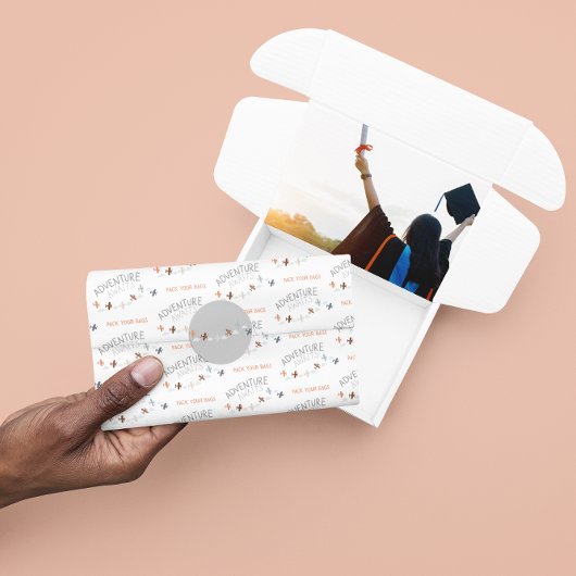 Verpak het avontuurlijk avontuur van taaislijf tissuepapier