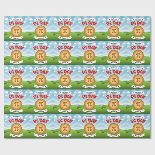 Verpak het met Pi Day Cadeaupapier (Vlak)