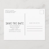 Verpak je bagage Costa Rica bruiloft met de datum Aankondigingskaart (Achterkant)