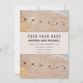 Verpak je Braziliaanse kaartbestemming bruiloft Save The Date (Voorkant)