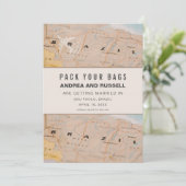 Verpak je Braziliaanse kaartbestemming bruiloft Save The Date (Staand voorkant)