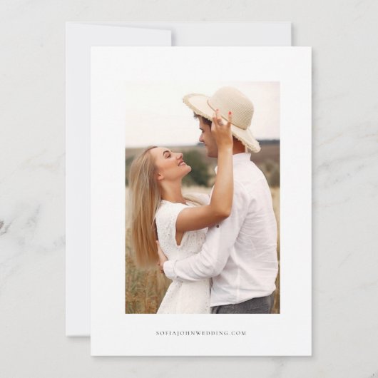 Verpak je tassen Italië bruiloft bestemming Save The Date (Achterkant)