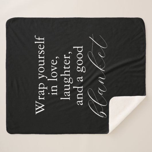 Verpak jezelf met liefde | Creëer uw eigen Sherpa Deken (Voorkant (horizontaal))