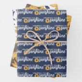 Verpakken van je in zonneschijnpapier inpakpapier vel (In situ)