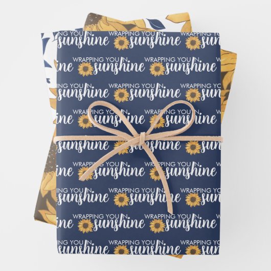 Verpakken van je in zonneschijnpapier inpakpapier vel (In situ)