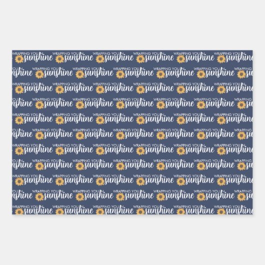 Verpakken van je in zonneschijnpapier inpakpapier vel (Voorkant)