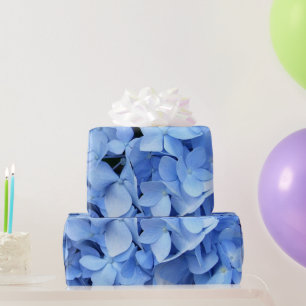 Verpakkend Document - Blauwe Hydrangea hortensia Cadeaupapier
