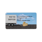 Verpakking Bewegende aankondiging Adreslabel Etiket (Voorkant)