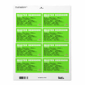 Verpakking Bewegende Organiserende Etiketten - Hoo (Full Sheet)