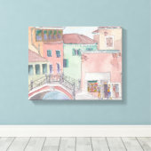 Verpakking Canvas "Waterverf Sketch/Venice Italy (Insitu (Houten vloer))