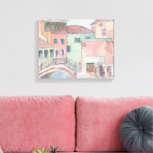 Verpakking Canvas "Waterverf Sketch/Venice Italy (Insitu (Woonkamer))