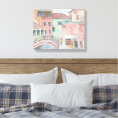 Verpakking Canvas "Waterverf Sketch/Venice Italy (Insitu (Slaapkamer))
