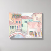 Verpakking Canvas "Waterverf Sketch/Venice Italy (Voorkant)