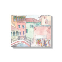 Verpakking Canvas "Waterverf Sketch/Venice Italy