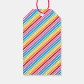 VERPAKKING DANK JE WEL vetkleurrijke regenbooglett Cadeaulabel (Achterkant)